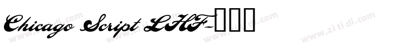 Chicago Script LHF字体转换
